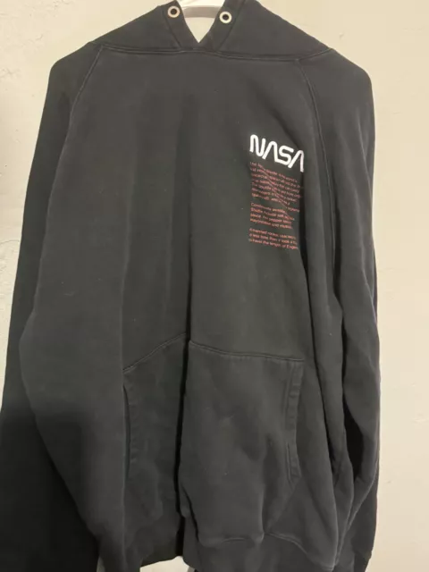 HERON PRESTON BLACK x NASA Hoodie Sweatshirt XXL $93.25 - PicClick