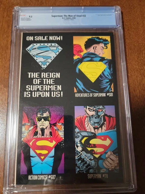 Superman: The Man of Steel #22 [Die-Cut Cover Edition] (Jun 1993, DC) 2