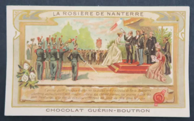 Chromo CHOCOLAT GUERIN BOUTRON Le rosière de Nanterre