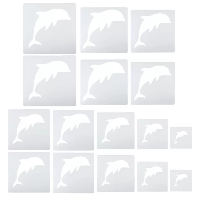 Dolphin Painting Stencils, 16 Pack Paint Stencils Painting Template Stencil