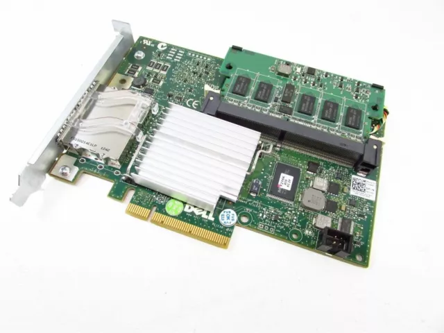 Dell PowerEdge PERC H800 512 MB External SAS SATA RAID Controller Card BBU D90PG