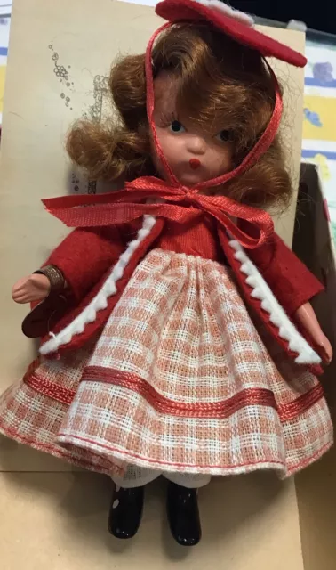 1940's Bisque Nancy Ann Storybook Doll One Two Button My Shoe #123 Mint Box Tag