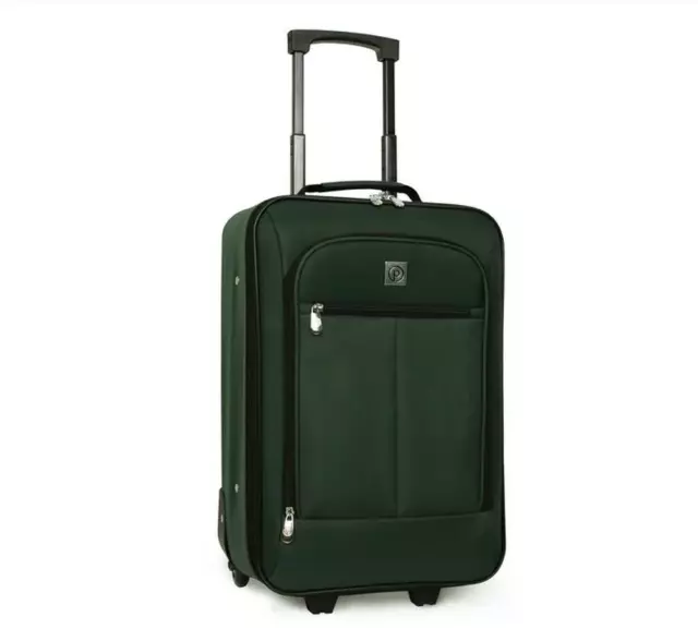 CARRY-ON LUGGAGE 18-Inch Softside with Wheels Extendable Handle Multiple Colors