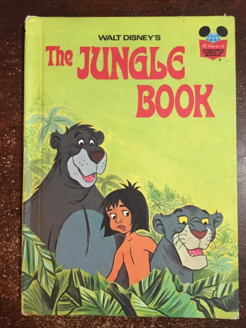 Vintage 1974, The Jungle Book - Walt Disney's The Wonderful World Of Reading, HC
