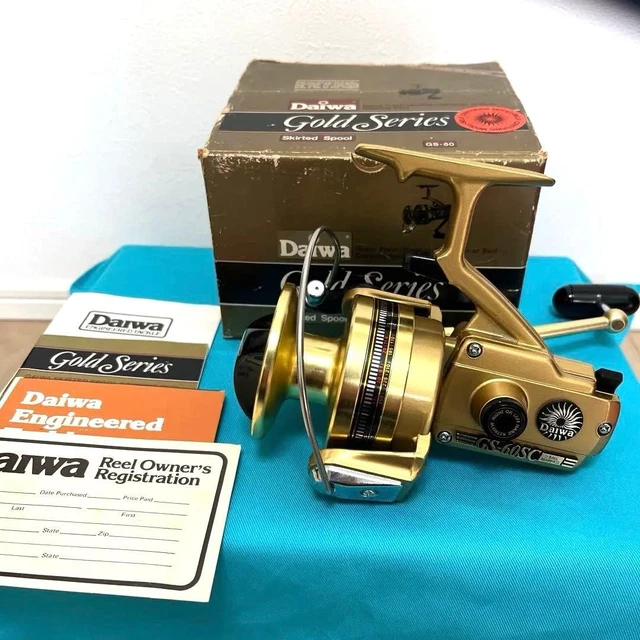 VINTAGE DAIWA GOLD Series GS-1 Spinning Reel Made in Japan NEW IN