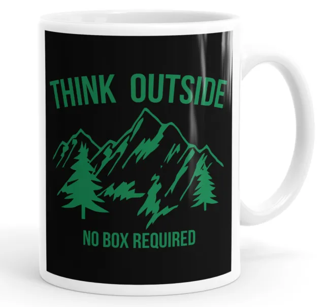Think Outside keine Box erforderlich lustige Kaffeetasse Teetasse