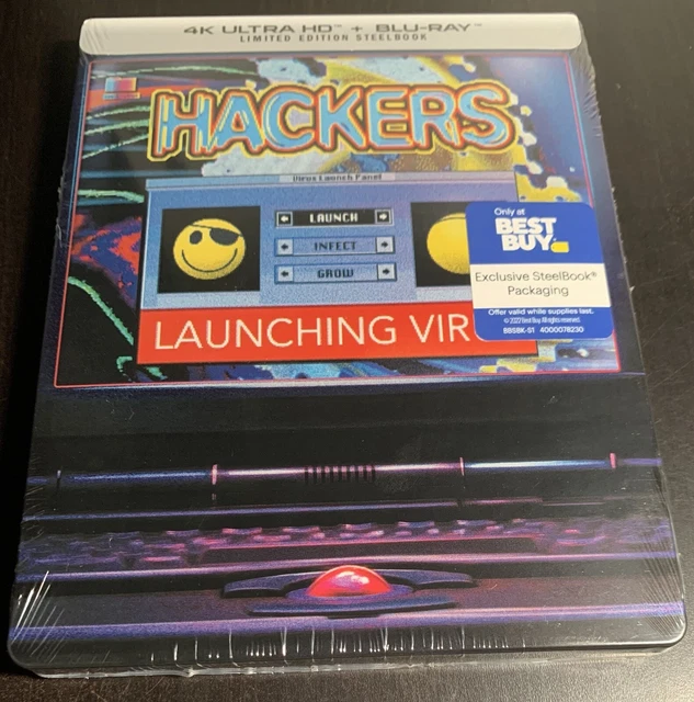Hackers - Best Buy Exclusive 4K Uhd Bluray Steelbook **New & Sealed!!**