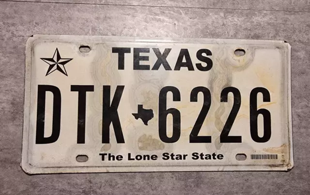 USA Nummernschild Kennzeichen License Plate Texas