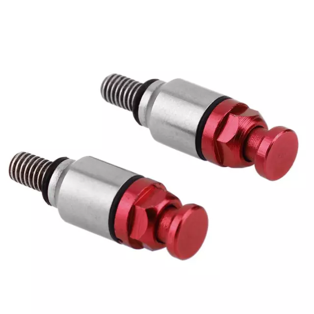 1 Pair M5x0.8mm Fork Air Bleeder Valves for Motocross Dirt Bike (Red) 2