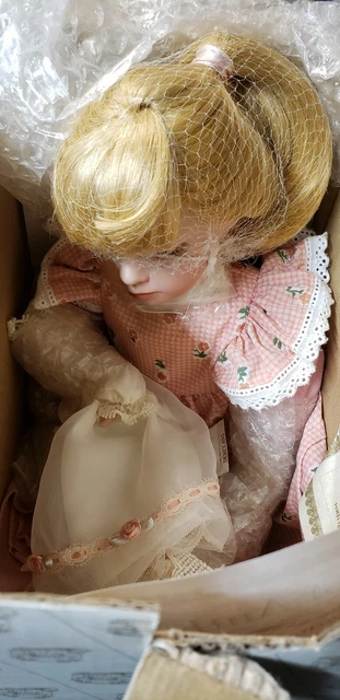 The Heritage Signature Collection Brittany & Baby Porcelain Doll 12388 Pink