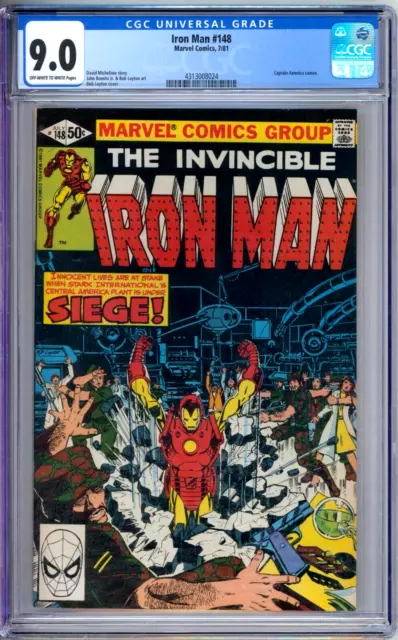 Iron Man 148 CGC Graded 9.0 VF/NM Marvel Comics 1981