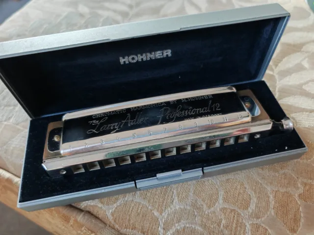 larry adler Chromatic Harmonica By M Hohner Professional 12 Super Condition