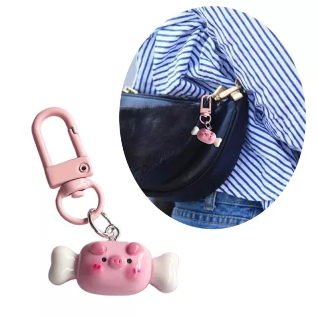 Multifunctional Pig Keyring Decorative Bag Pendant Pig Keychain for Backpack 2