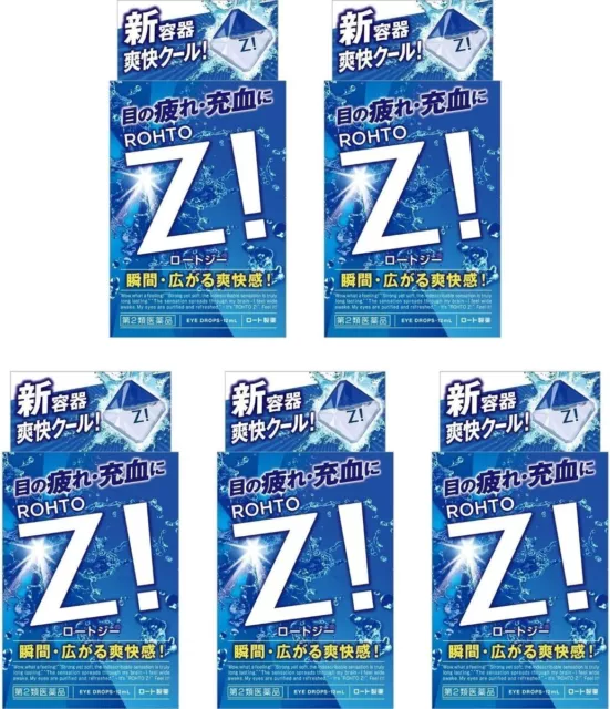 ROHTO Z! Gotas para ojos súper refrescantes 12 ml 5 paquetes envío gratuito desde Japón líquido