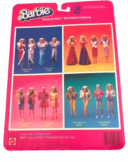 1983 Barbie Doll Twice As Nice Reversible Fashions In & Outfitted Mattel 4825 HF 2