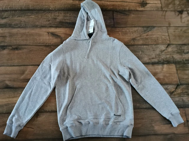Barbour Hedge Hoodie Grey Men's Size Medium BRAND NEW