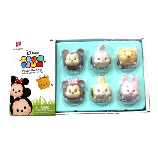 Disney Tsum Tsum Vinyl Pastel Parade Limited Edition Gift Set Mickey Minnie