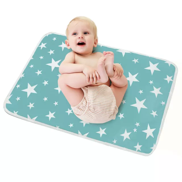 Waterproof Changing Diaper Pad Cotton Washable Baby Infant Urine Mat Nappy Bed 3