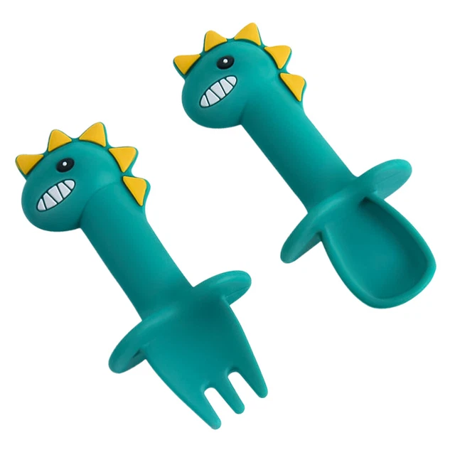 Assiette Bébé En Inox Avec Ventouses – Incassable, Avec Cuillère Et Fourchette – Forme Ours, Lave-vaisselle
