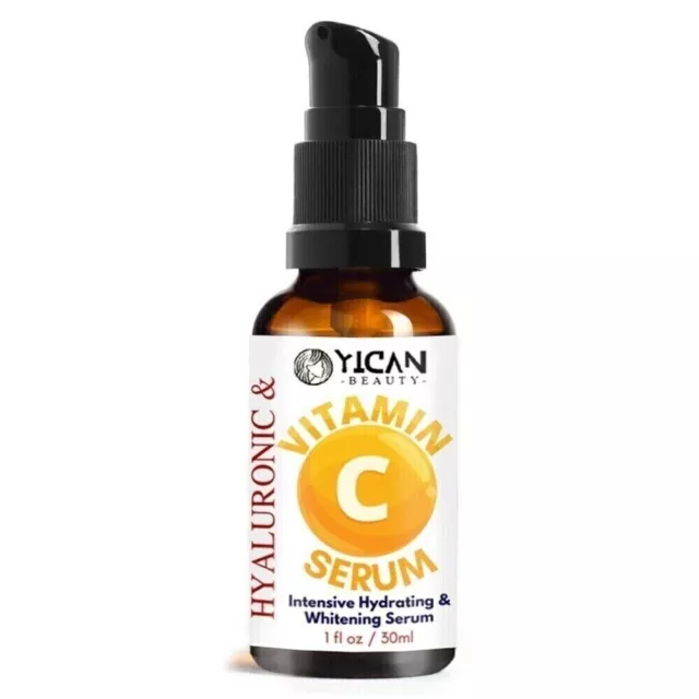 Sérum de vitamine C pour le visage avec acide hyaluronique vitamine E...