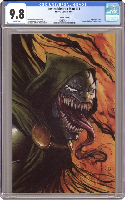 Invincible Iron Man #11C Granov Venomized Virgin Variant CGC 9.8 2017 4063702015