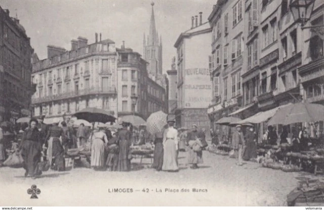 Limoges - Place du Poids Public. - Carte postale ancienne et