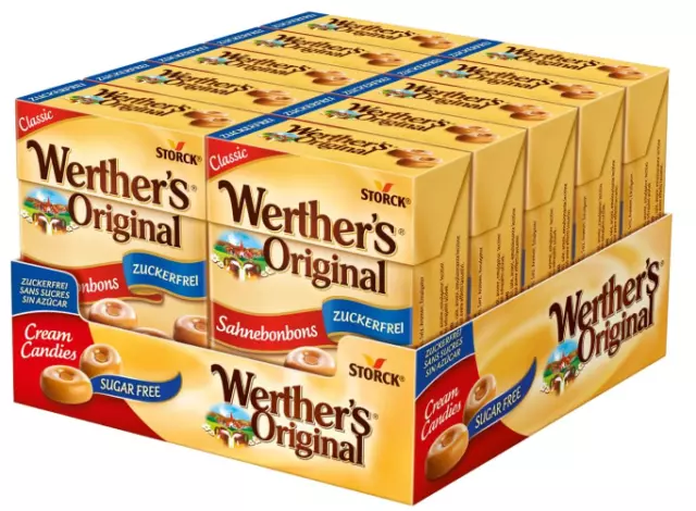 Werthers Original Cream Sugar Free Candies In Box, 10 X 42 Gram FREE SHIPPING AU