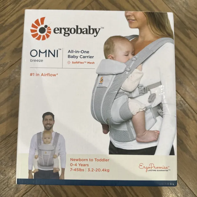 Ergobaby Omni Breeze Baby Carrier Pearl Grey NEW