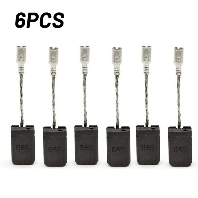 6*Carbon Brushes For Bosch GWS 1000/1100/1400/10/11/14/15-125 Replacement Kit