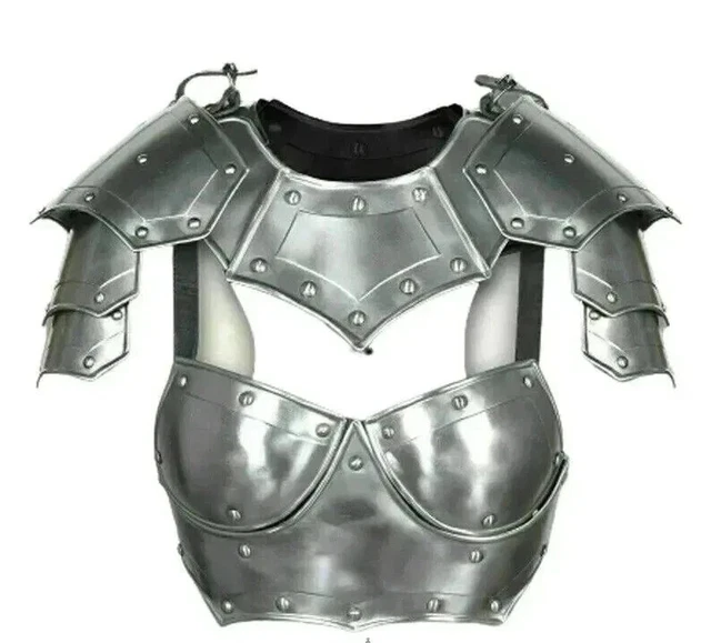 Armure Médiévale Demi-corps Pour Femme En Acier 18GA - Pour LARP Et Reconstitution