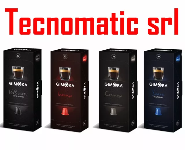 200 Cialde Capsule caffè Gimoka A SCELTA Espresso compatibili NESPRESSO PIXIE