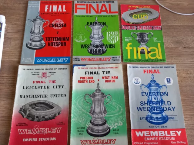 FA Cup Final Programmes x 5 1963-1967