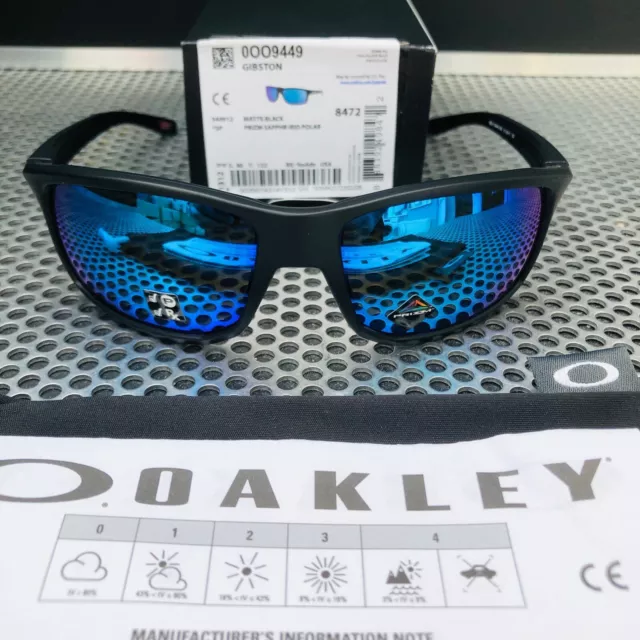 Oakley Gibston | Matte Black | Prizm Sapphire Irid Polarised