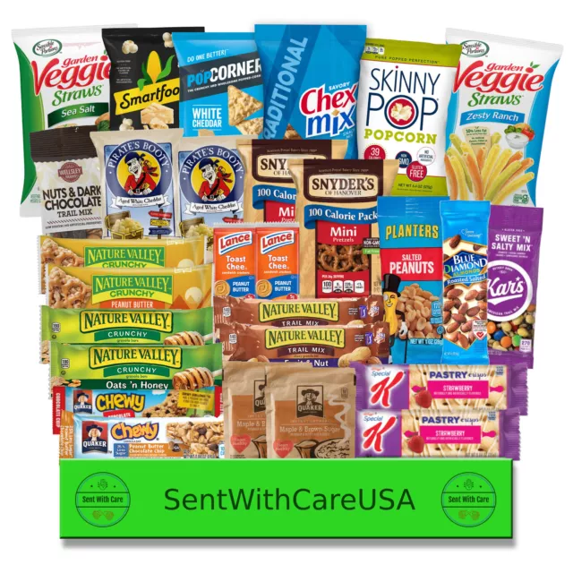 Healthy Snack Box - Healthy Snacks for Kids College Care Package | Study Food