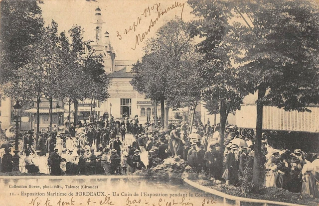 Cpa 33 Exposition Maritime De Bordeaux Un Coin Exposition Pendant Concert
