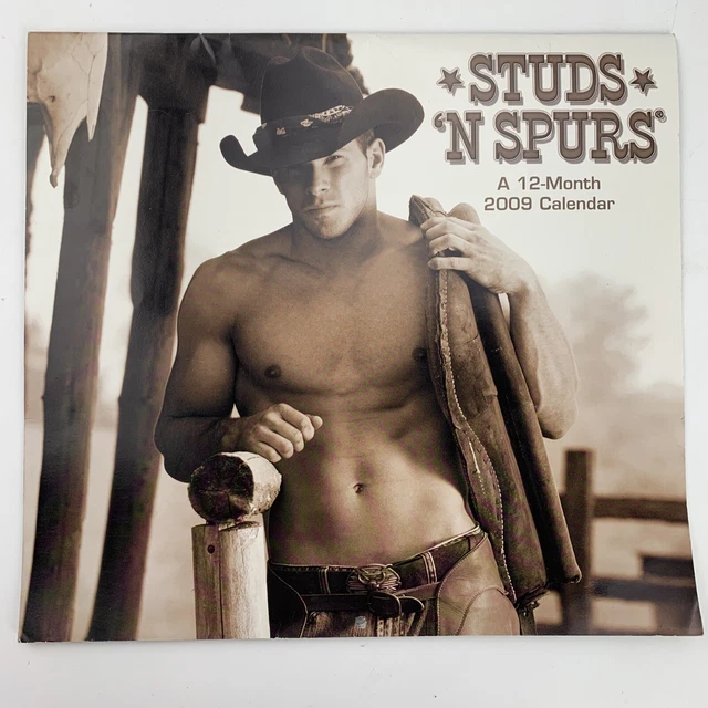 SHIRTLESS COWBOYS 2023 Wall Calendar Cute Sexy Hot Guys Large 18