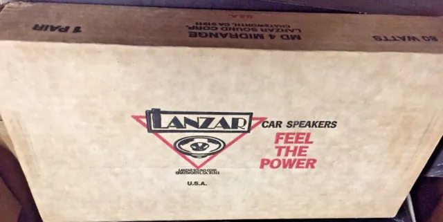 Lanzar MD4 Midrange Speakers BRAND NEW! Old School NEW OLD STOCK! RARE VINTAGE!