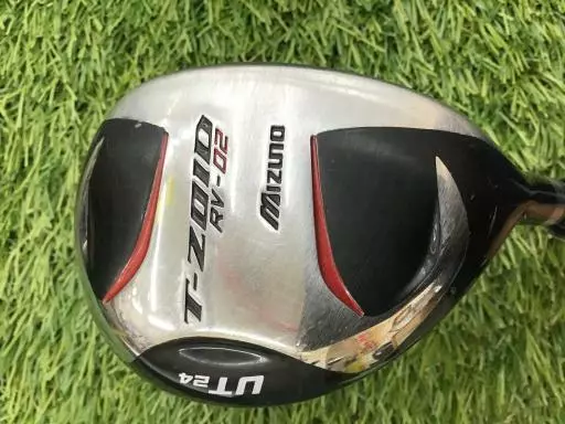 Mizuno T-Zoid RV-02 UT24 24° Hybrid Regular Graphite Shaft Golf Pride Grip