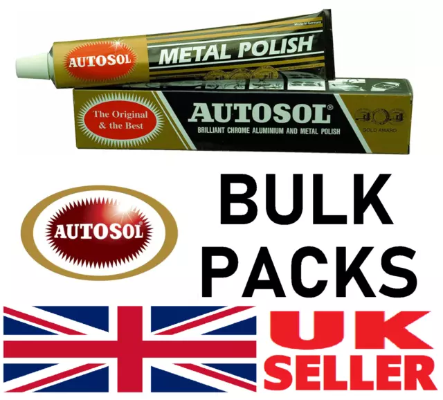 Autosol Solvol Chrome Metal Aluminium Cleaner & Polish BULK PACKS - UK SELLER