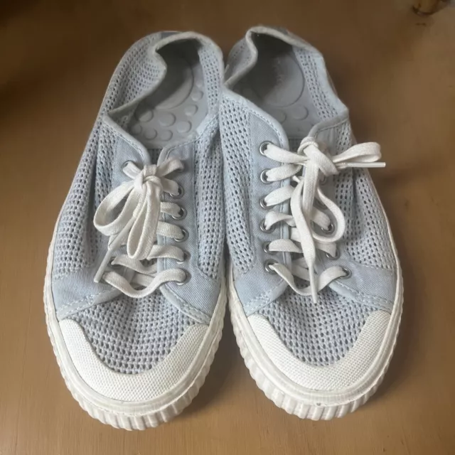 TRETORN TOURNAMENT NET Womens 7.5 Blue Cotton Mesh Lace Up Casual Shoes Sneakers 20.00 PicClick