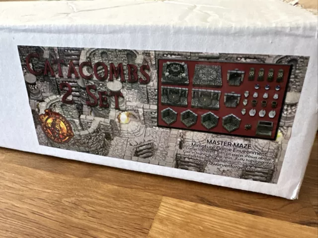 Dwarven Forge Catacombs 2 Set Terrain Master Maze Painted Dwarven Forge Catacombs 2 Set Terrain Master Maze Painted