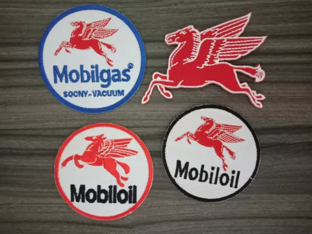 4 style MOBIL Patch GAS/OIL MOTORCYCLES RACING Car Embroidered Iron or Sewn on