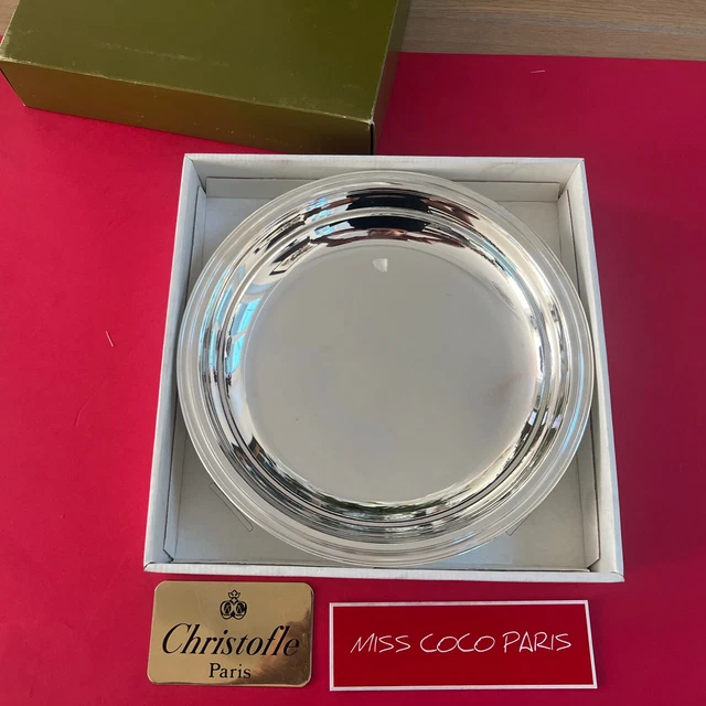 PLAT ROND Christofle en métal argenté modèle Perles EUR 110,00 - FR
