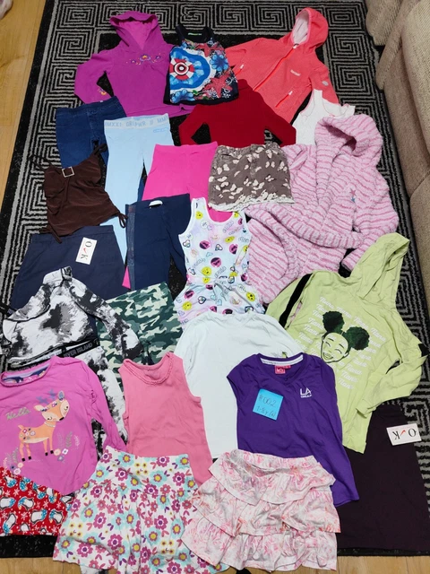 #002💜 Huge Bundle Of Girls Clothes 7-8years GEORGE NEXT REGATTA RIVER PRIMARK