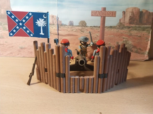 Playmobil Western – Centre Recrutement Sudiste – QG Général Lee – Occasion