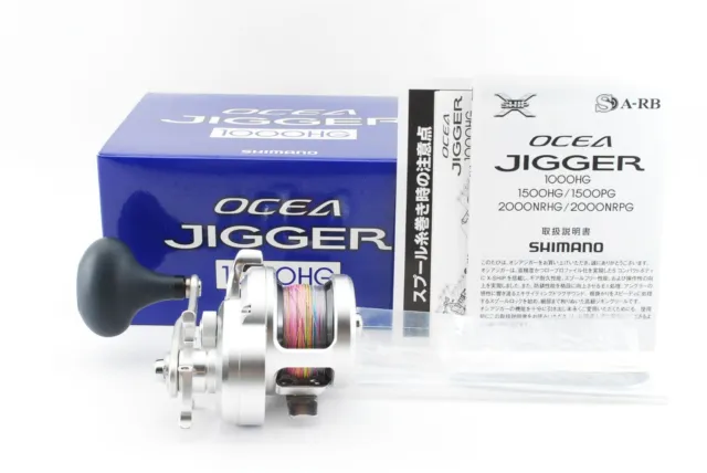 Exc Shimano 11 Ocea Jigger 1000HG Right Handle PE1.5 Baitcasting Reel 470