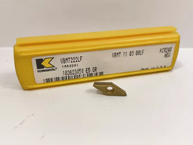 KENNAMETAL VBMT222LF VBMT110308LF New Carbide Inserts Grade KC9240 5pcs