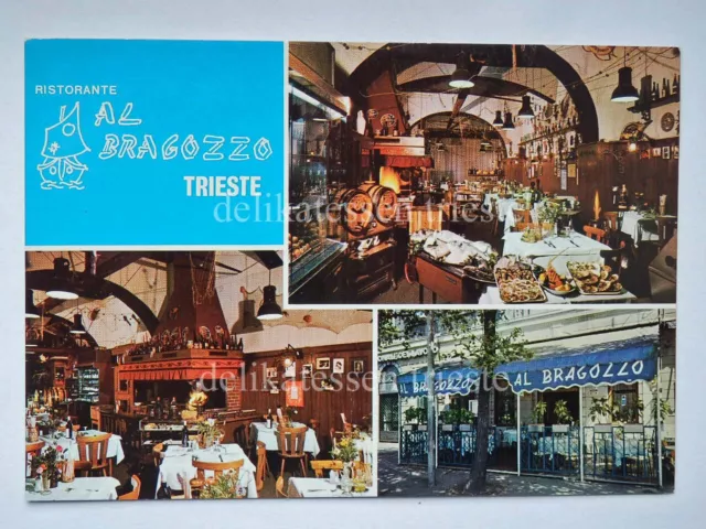 TRIESTE ristorante AL BRAGOZZO vedutine vecchia cartolina