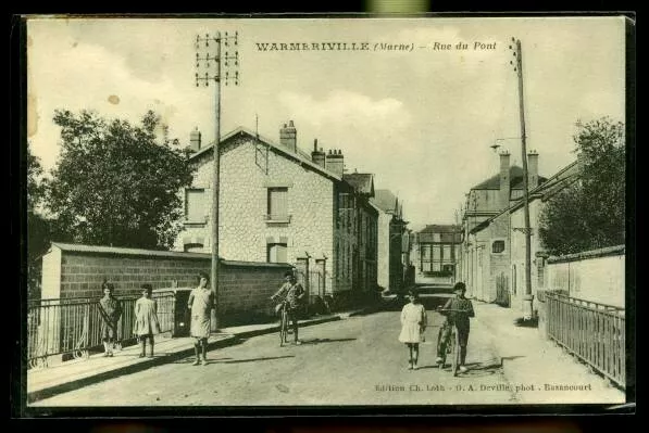 WARMERIVILLE      ( la carte n est pas jaunie )