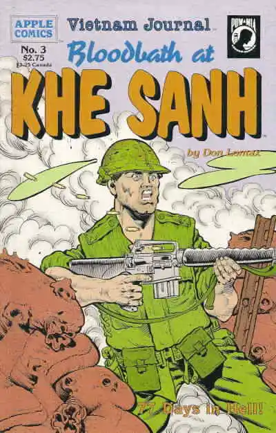 Vietnam Journal: Bloodbath at Khe Sanh #3 VG; Apple | low grade - Don Lomax - we